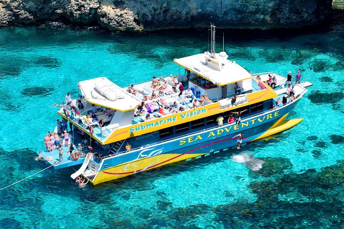 An afternoon sunset cruise to the Blue Lagoon - Leaving Bugibba Jetty for Comino