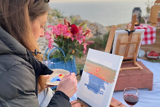 Art Experience with Wine - The terrace, the beachfront, and the weather question