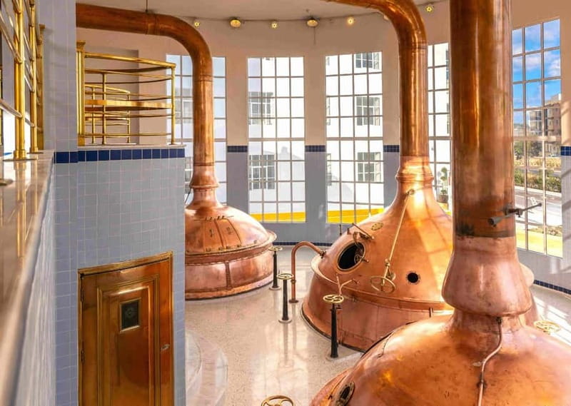 Birkirkara: The Farsons Brewery Entry Ticket and Beer Flight - Taking the lift to The Cisk Tap