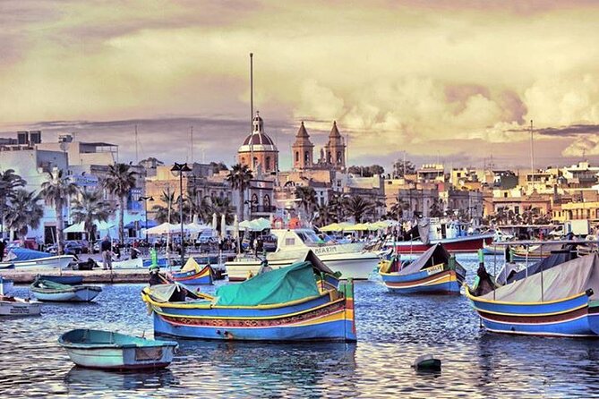 Blue Grotto and Sunday Market at Marsaxlokk Fishing Village Tour - Marsaxlokk harbor and the Sunday market