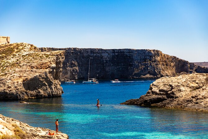 Blue Lagoon, Comino & Sea Caves - Starting at Bugibba’s L-Menqa Jetty