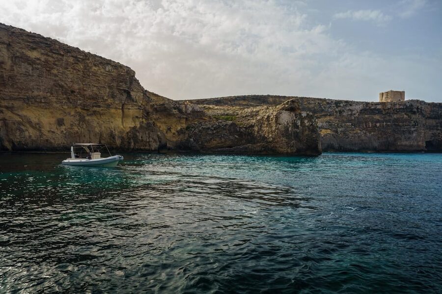 Blue Lagoon, Crystal Lagoon & Comino Caves Private Boat Tour - Caves, narrow passages, and Elephant Rock