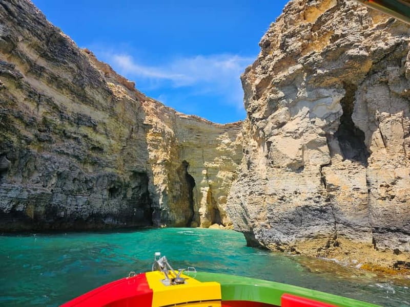 Blue Lagoon:Malta Crystal Lagoon, Comino,Private Speedboat - Blue Lagoon: the main swimming stop