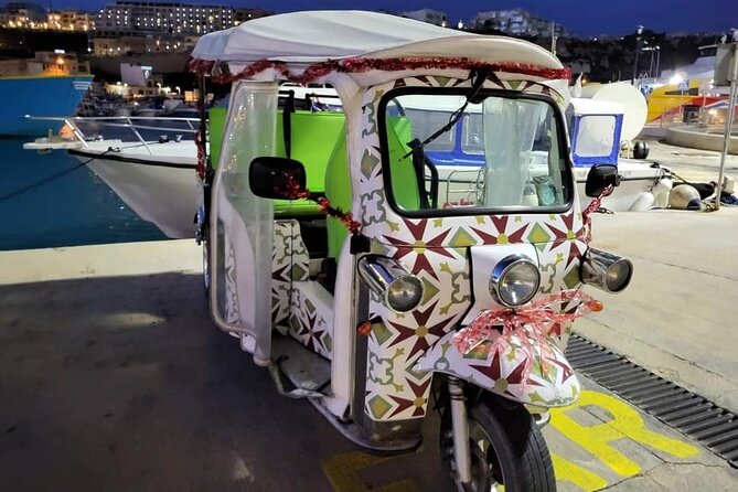 Christmas Tuk Tuk or Jeep tour in Gozo inc. Dinner - Key points at a glance