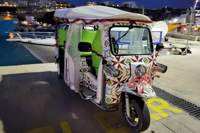 Christmas Tuk Tuk or Jeep tour in Gozo inc. Dinner - Għajnsielem and Bethlehem f’Għajnsielem