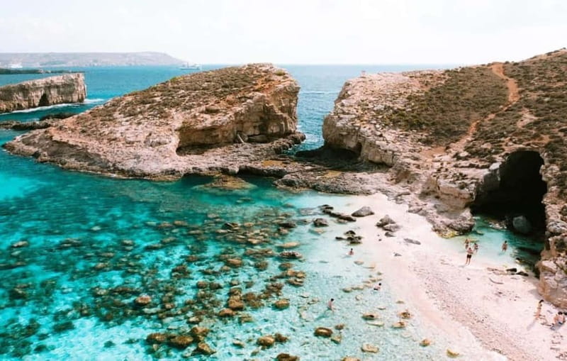 Comino & Gozo: Blue & Crystal Lagoons Cruise with Sea Caves - Crystal Lagoon: your first swim in clear water
