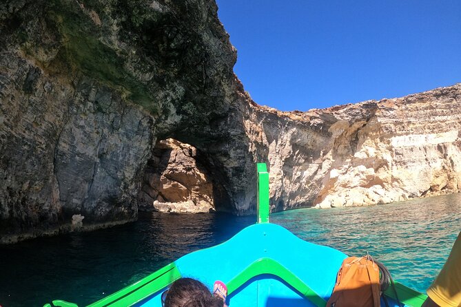 Comino Private Boat with Snorkeling and Cave Sightseeing - Santa Maria Caves lead to a cave pond