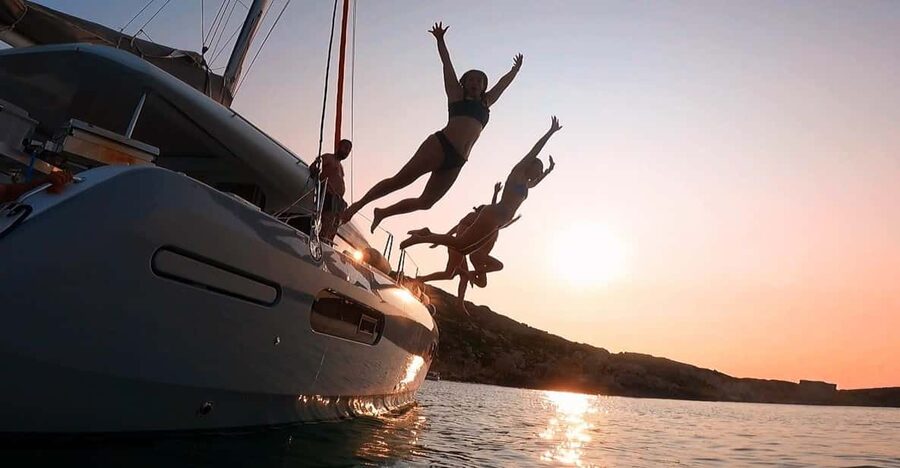 Evening Catamaran Charter - Sunset views, city lights, and a quieter sea