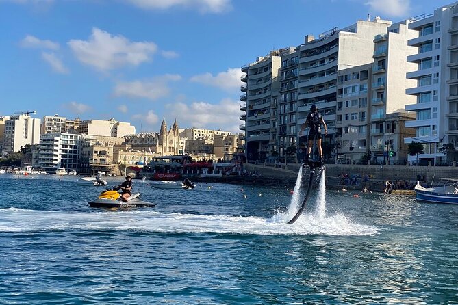 Flyboard Teaser Flight (20min) - Taking Off Above Spinola Bay