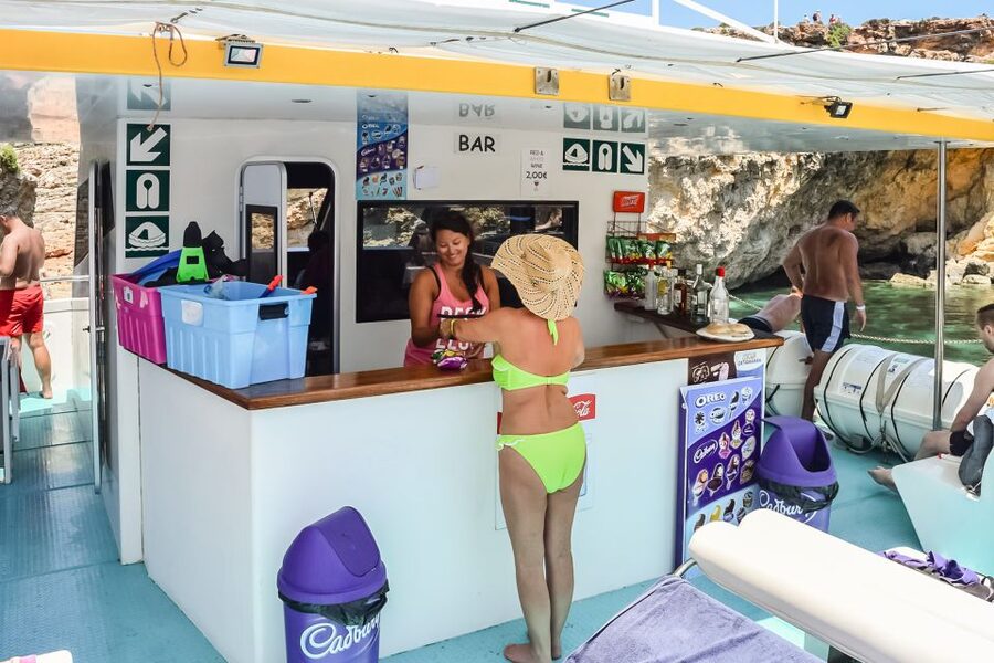 From Bugibba: Blue Lagoon Afternoon Swim with Sunset Cruise - Crystal Lagoon: a short, worthwhile swim stop