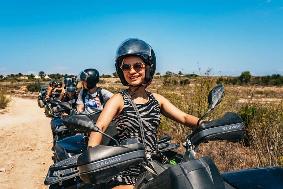 From Malta: Gozo & Comino Quad Bike & Boat Tour with Lunch - Gozitan lunch in Sannat