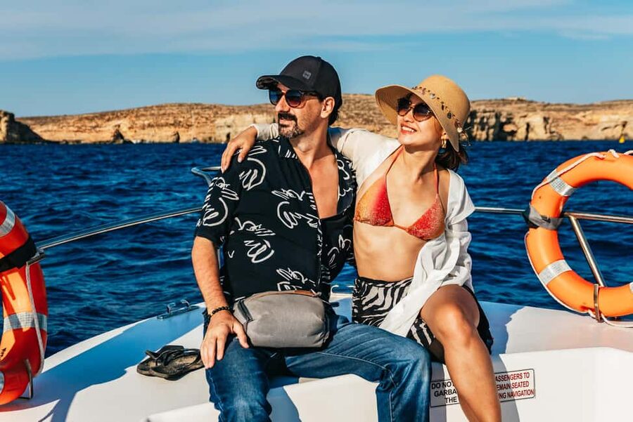 From Malta: Gozo & Comino Quad Bike & Boat Tour with Lunch - The Comino boat ride and summer swimming