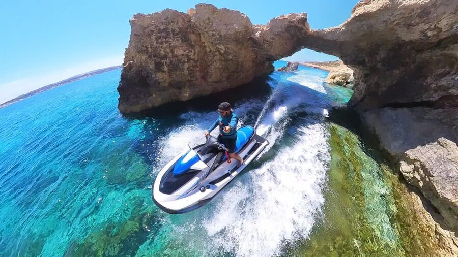 From Mellieħa: Comino, Blue Lagoon, and Gozo Jet Ski Tour - Caves, Santa Marija Bay, and the quieter coast
