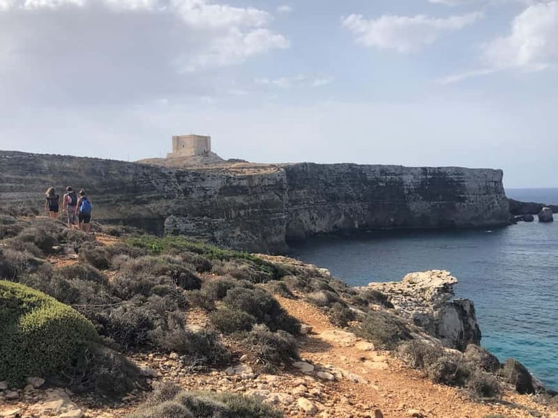 From Sliema/Bugibba: Best of Gozo & Comino Catamaran Tour VT - 105 minutes at Comino’s Blue Lagoon