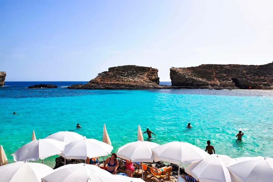 From Sliema: Comino & Blue Lagoon Trip - Including Boat Ride - From Sliema to Comino by bus and speedboat