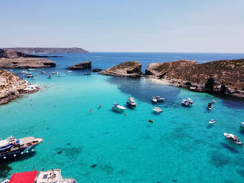 From Sliema: Comino, Crystal Lagoon, and Blue Lagoon Cruise - Crystal Lagoon or St. Nicholas Bay, May through October