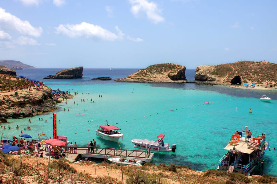 From Sliema: Full-Day Cruise to Comino and the Blue Lagoon - The boat ride to Comino