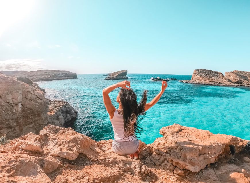 From Sliema: Gozo, Comino & The Blue Lagoon Boat & Bus Tour - Victoria and the Citadel in 75 minutes