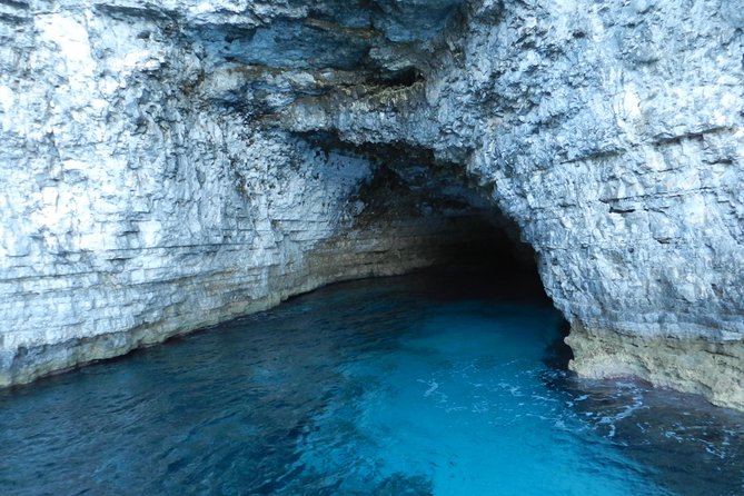 From Sliema: Malta Cruise to Blue Lagoon, Crystal Lagoon & Caves - A quick look at Gozo’s Mgarr Harbour