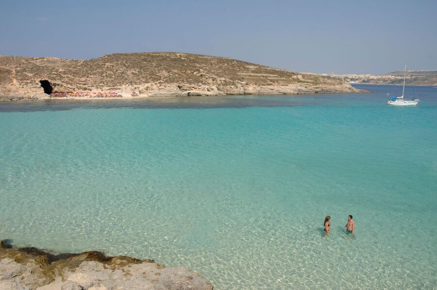 From Sliema or Bugibba: Two Islands Ferry to Comino and Gozo - Comino’s Blue Lagoon: the main event for many people
