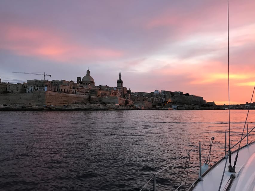 From Valletta: Romantic Sunset Cruise on a Sailing Yacht - Swimming in open water for about an hour