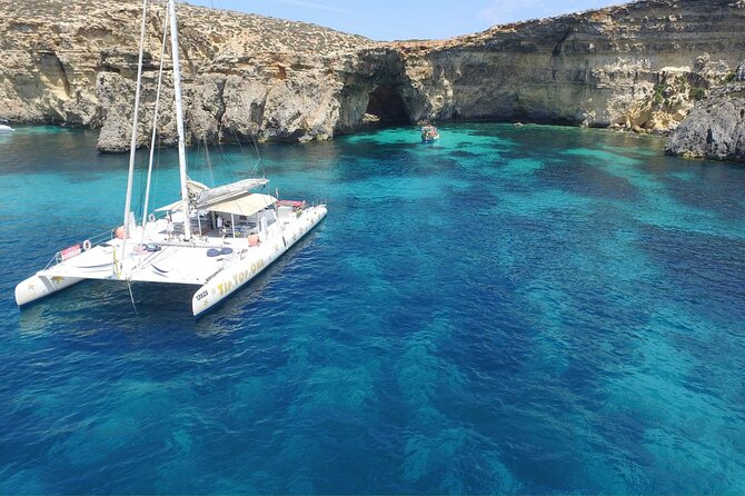 Full-Day Catamaran Cruise with Lunch in Island of Malta - Key points at a glance