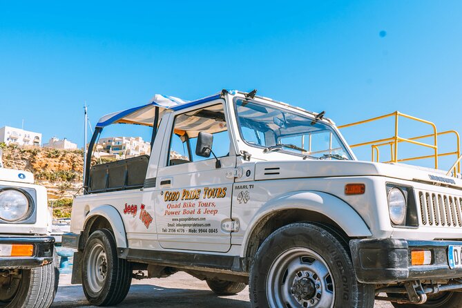 Gozo Full-Day Jeep Tour with Private Boat to Gozo & return - Xlendi Bay and the Sanap Cliffs