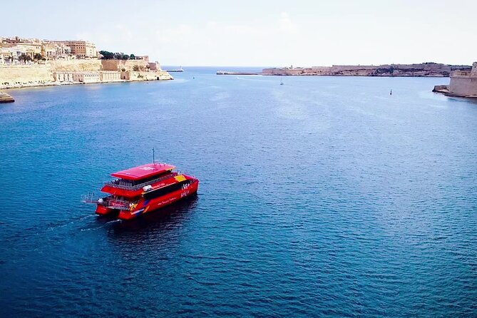 Grand Harbour Cruise - Seeing Malta from a red catamaran