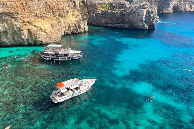 Half day Cruise - Comino, Gozo, Blue & Crystal Lagoon, and Caves - Caves, Santa Maria Bay, and Elephant Head