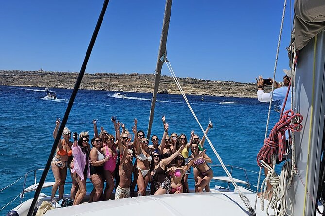Half Day Scenic Catamaran Experience - Blue Lagoon, Malta’s famous swimming stop