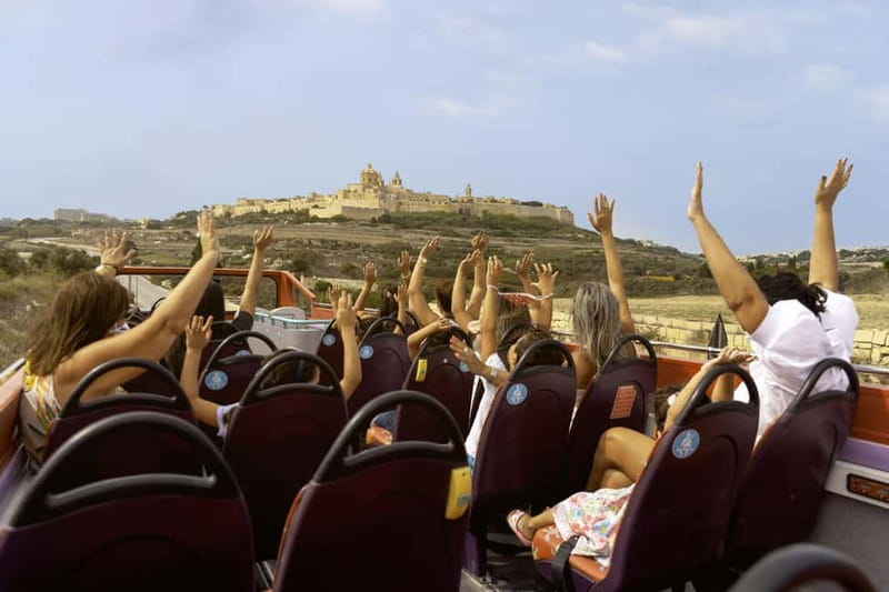 Malta: 2-Day Hop-On Hop-Off Bus & Harbour Cruise (CMO) - Valletta from land and water