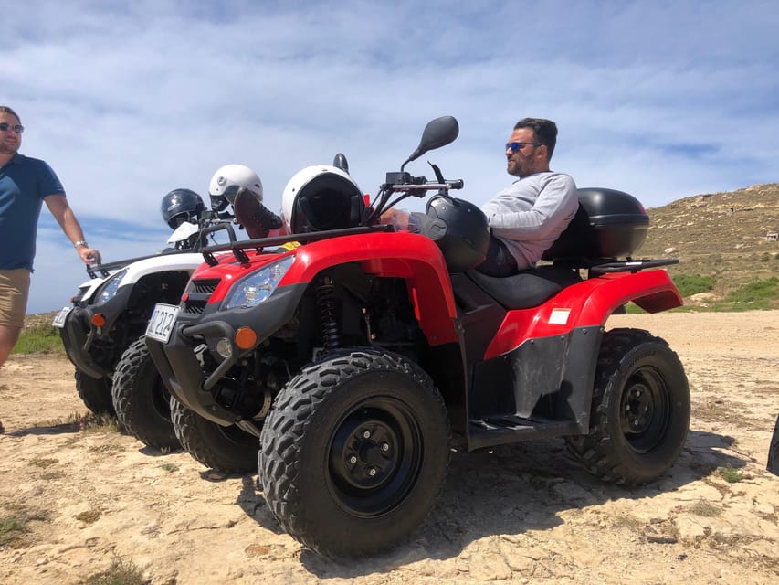 Malta: 4 hour Quad Bike Island Tour - Popeye Village brings a quick photo stop