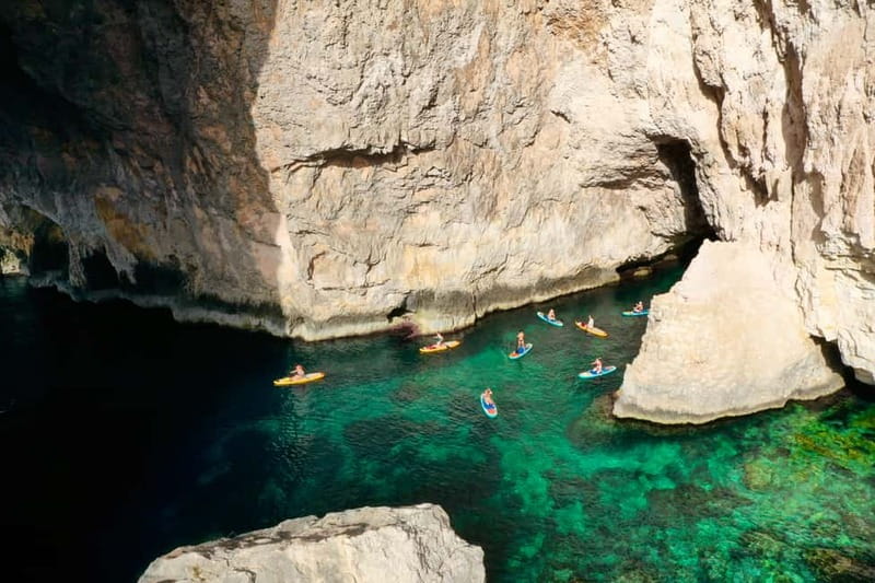 Malta: Blue Grotto SUP and Snorkeling Tour - Paddling through Blue Grotto Bay 2