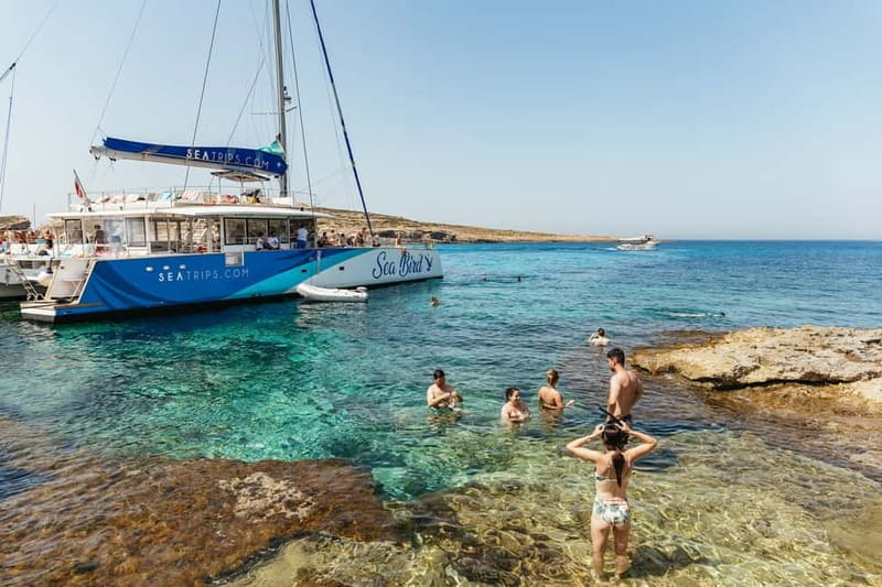 Malta: Blue Lagoon, Beaches & Bays Trip by Catamaran - A six-hour cruise built around swimming