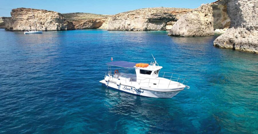 Malta: Blue Lagoon, Comino & Gozo – Private Boat Experience - Crystal Lagoon: a strong first swim