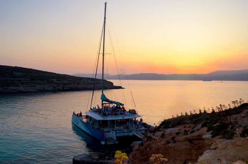 Malta: Blue Lagoon Evening Catamaran Cruise - Crystal Lagoon, caves, and a second swim