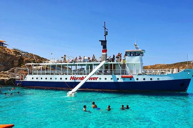 Malta: Comino, Blue Lagoon & Caves - swim, snorkel & slide - Four and a half hours at the Blue Lagoon