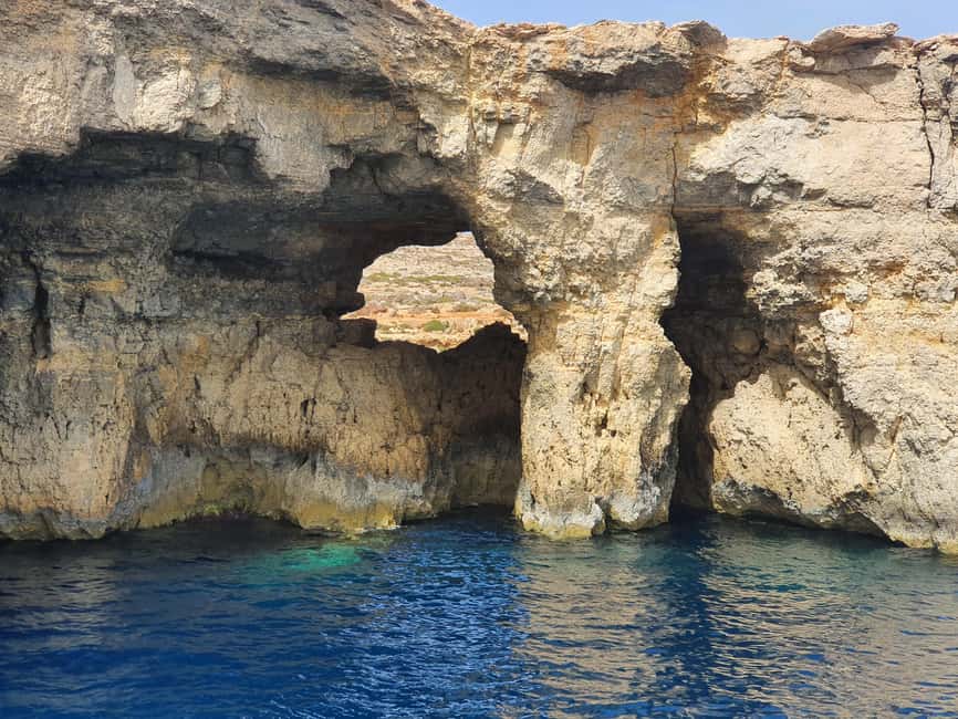 Malta: Comino, Blue Lagoon, Crystal Lagoon & Caves Cruise - Ahrax Cave and Santa Maria Cave