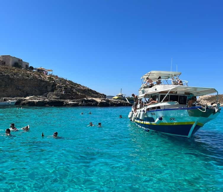 Malta: Comino, Gozo, Blue & Crystal Lagoon, and Caves Cruise - Elephant Rock and Santa Maria’s coastal caves