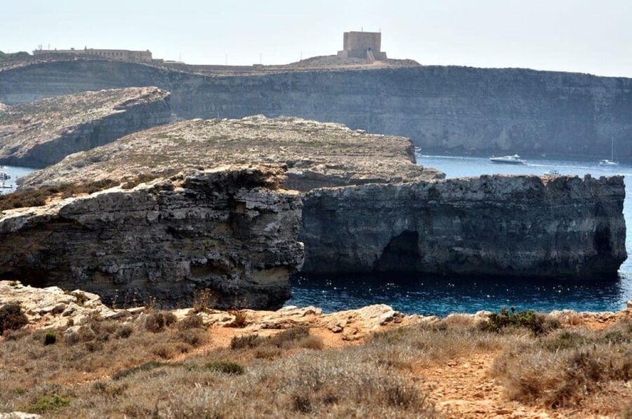 Malta: Gozo Comino and Blue Lagoon Boat Tour with Swim Stop - The return past Elephant Head Rock and Santa Maria Caves