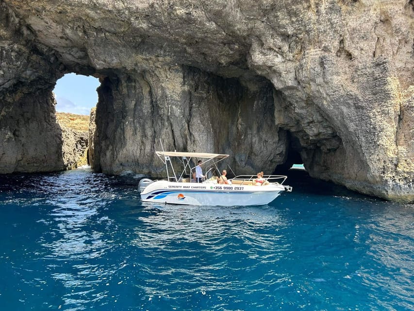 Malta:Gozo,Comino,Crystal/BlueLagoon&Caves Private Boat trip - What is included, and what you still need