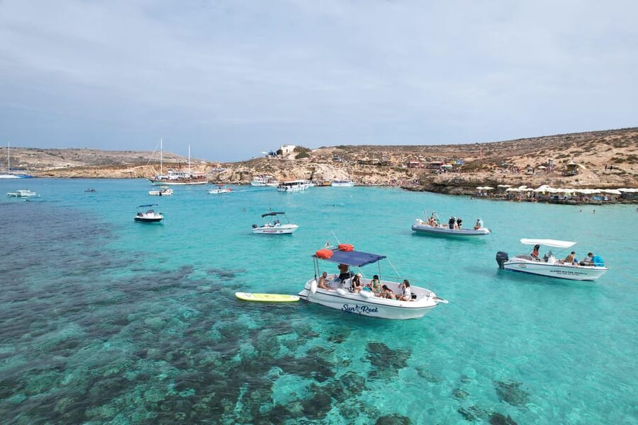 Malta: Private Boat Trip to Comino, Blue Lagoon & Gozo - Blue Lagoon, Malta’s famous postcard view