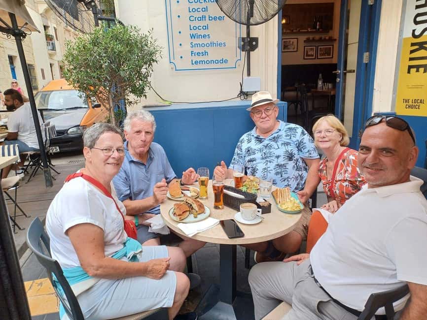 Malta Tour : Private Car- Mdina, Marsaxlokk, Blue Grotto - Marsaxlokk harbor and a local food stop