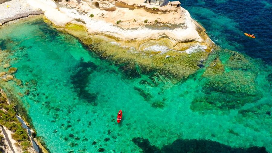 Malta: Ultimate Kayak Adventure - Self-guided freedom, with staff nearby on shore