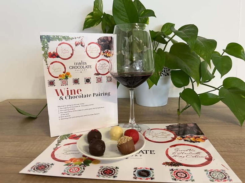 Malta: Wine and Chocolate Pairing Experience - Four Maltese wines, five chocolates, and one easy lesson
