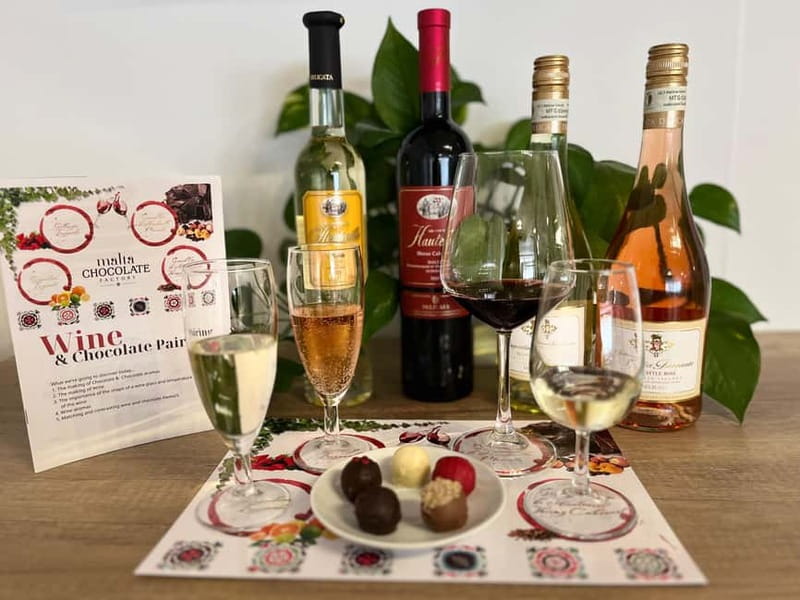 Malta: Wine and Chocolate Pairing Experience - Starting at Malta Chocolate Factory near Bugibba Square