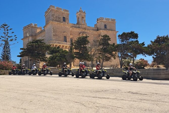 North Malta Quad Bike Tour with Land or Sea Views and Swimming - Church Square and the heart of Mellieha