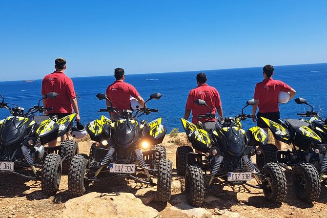 North Malta Quad Bike Tour with Land or Sea Views and Swimming - Starting safely on a quad bike