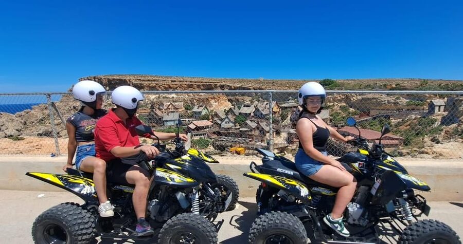 North Malta: Quad Bike Tour with Scenic Land, Sea & Swimming - Armier Bay gives you a real break