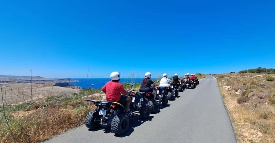 North Malta: Quad Bike Tour with Scenic Land, Sea & Swimming - White Tower Bay, the chapel, and l-Ahrax